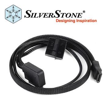 SilverStone 銀欣 Slim-SATA to SATA轉接線 CP10