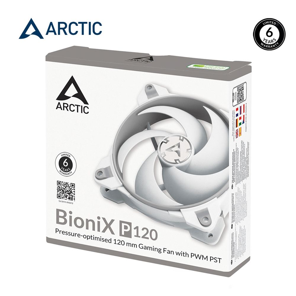 ARCTIC BioniX P120 12公分電競風扇 灰白色