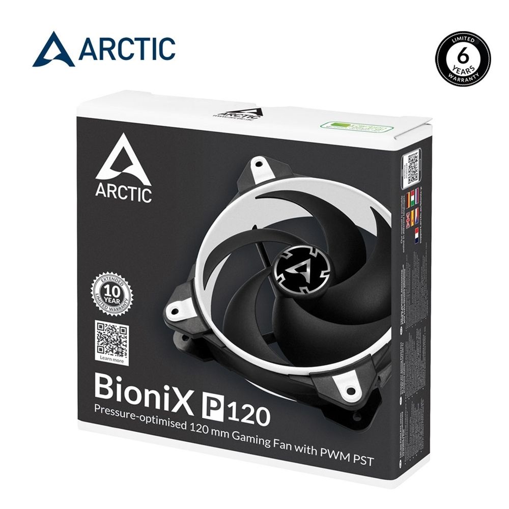 ARCTIC BioniX P120 12公分電競風扇 白色