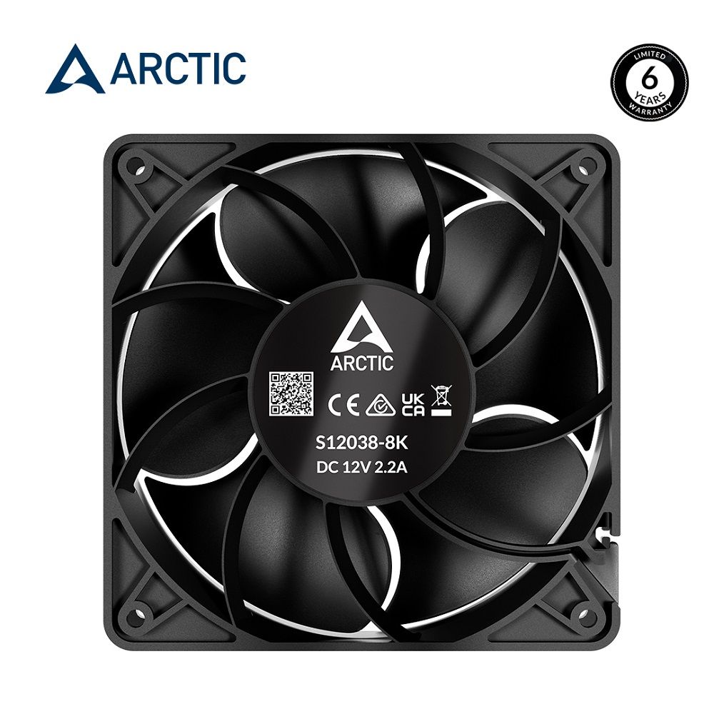 ARCTIC S12038-4K 12公分伺服器用PWM高速風扇 暴力風扇 散熱風扇 機殼風扇｜樂維科技官方公司貨