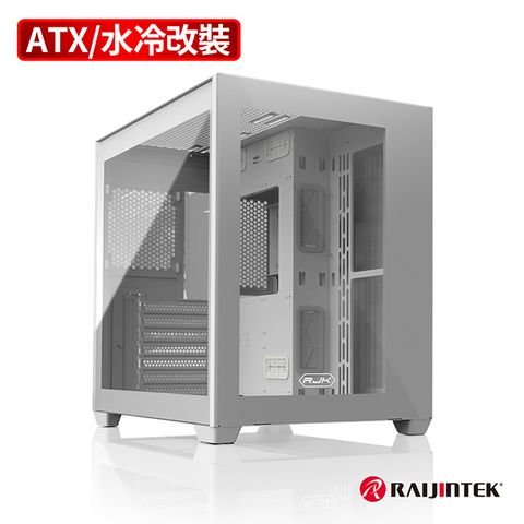 【RAIJINTEK】PAEAN C7 水冷改裝 中塔式電腦機殼 側透 白