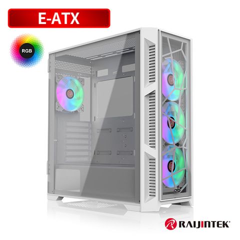 RAIJINTEK PONOS ULTRA TG4 (前面鋼玻版)鋼玻側透 中塔式機箱 白