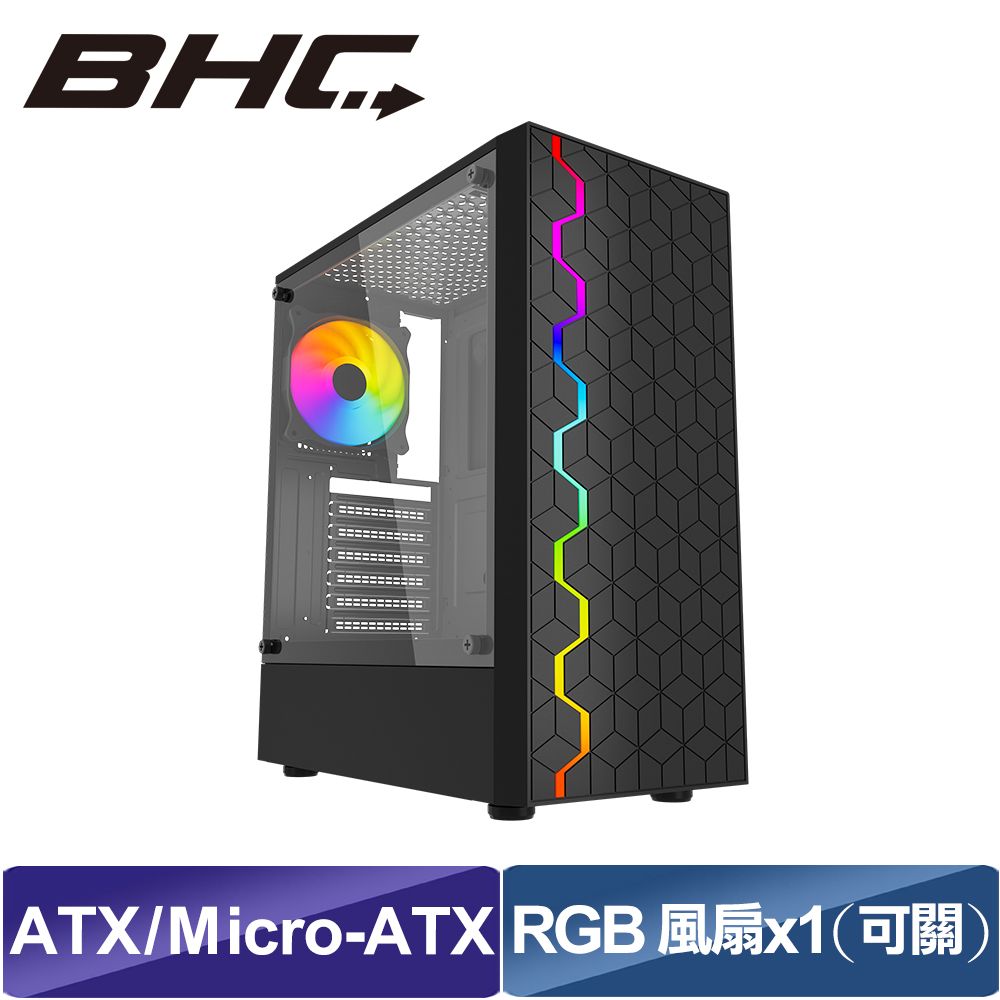  【BHC 秉鑫電腦】G30 電腦機箱 黑色