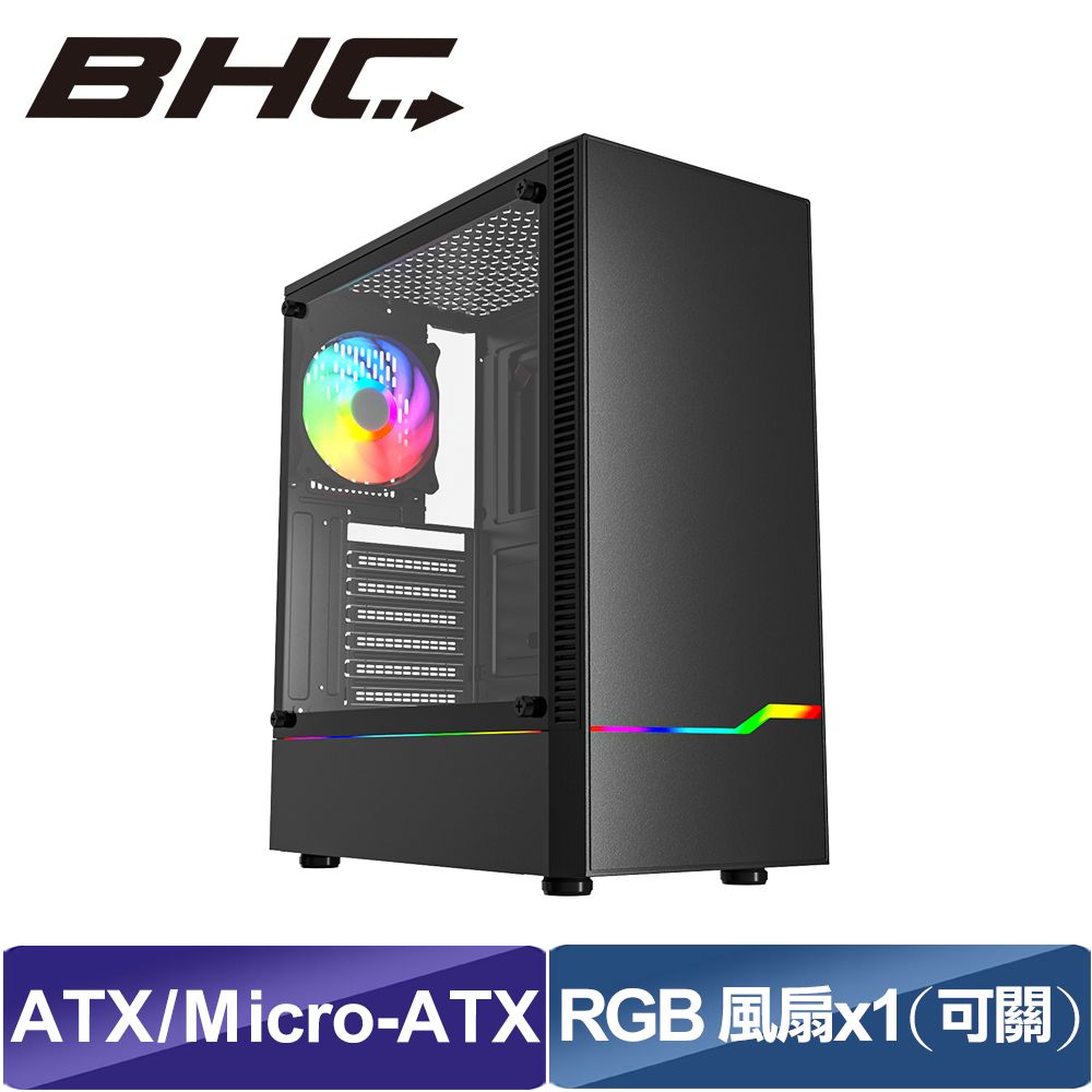  【BHC 秉鑫電腦】G31 電腦機箱 黑色