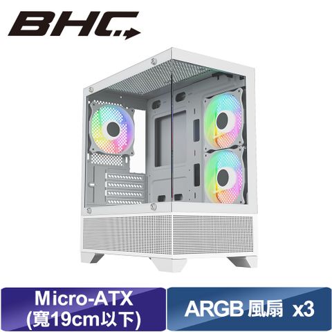 【BHC 秉鑫電腦】350 電腦機箱 白色