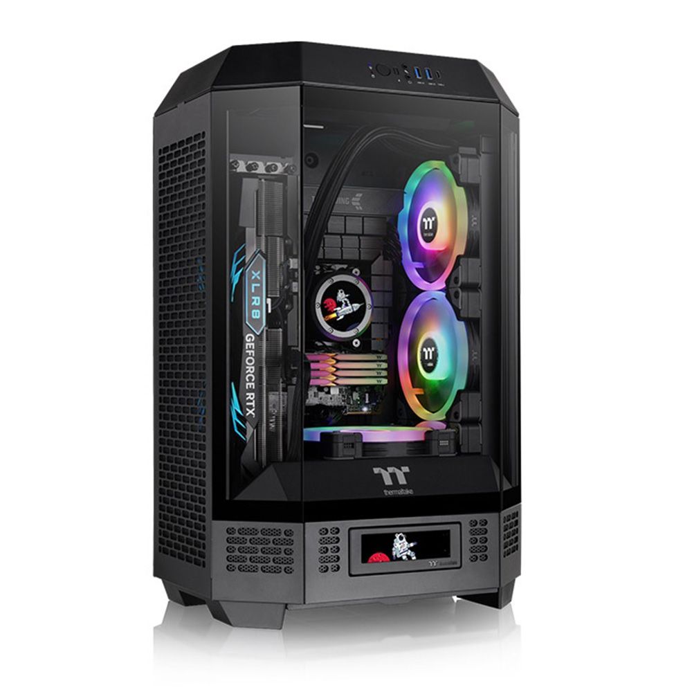 Tt eSPORTS 曜越 The Tower 300 M-ATX 全景直立式 機殼+Toughpower GF A3 650W 金牌 日系全模組 ATX3.0