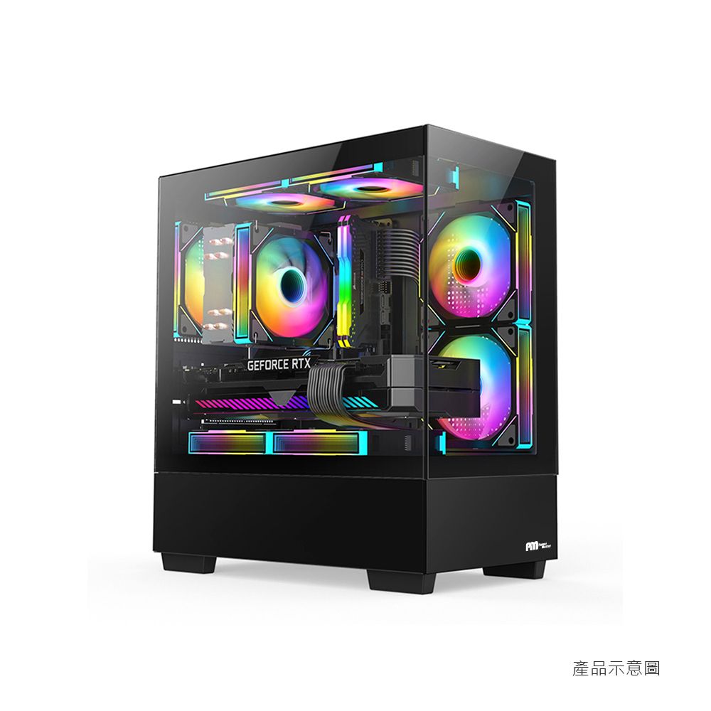  V400景觀 白色電腦機殼 M-ATX 電腦機殼 機箱