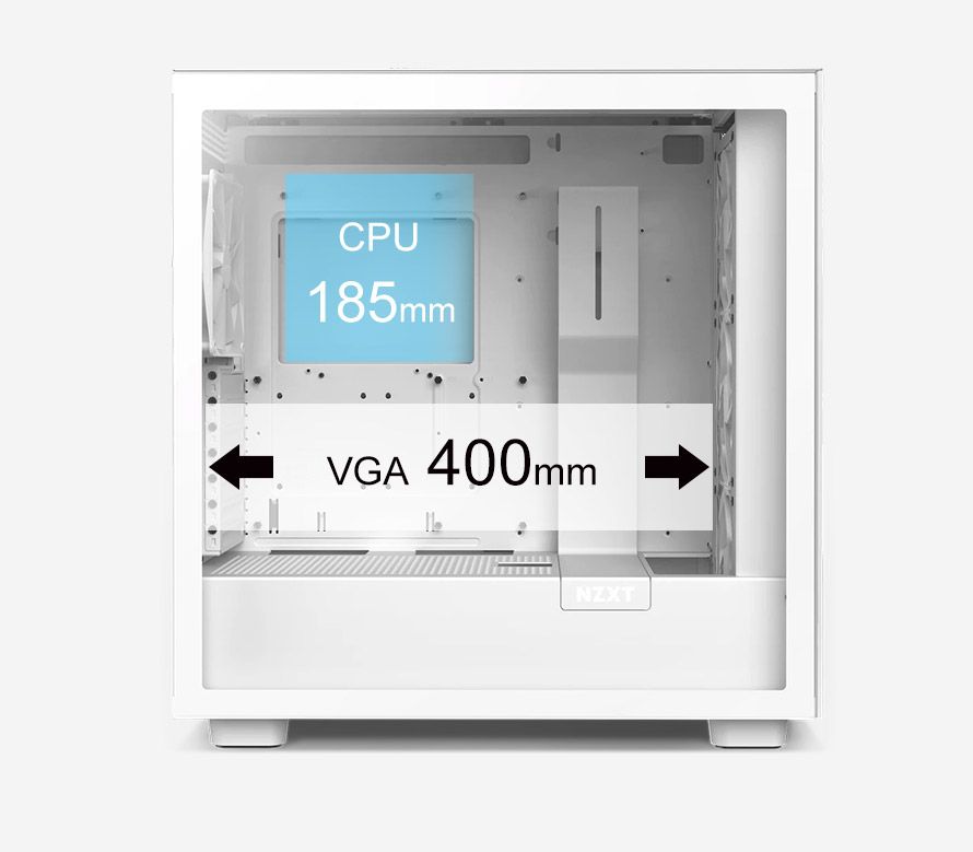 CPU185mmVGA 400mmNZXT