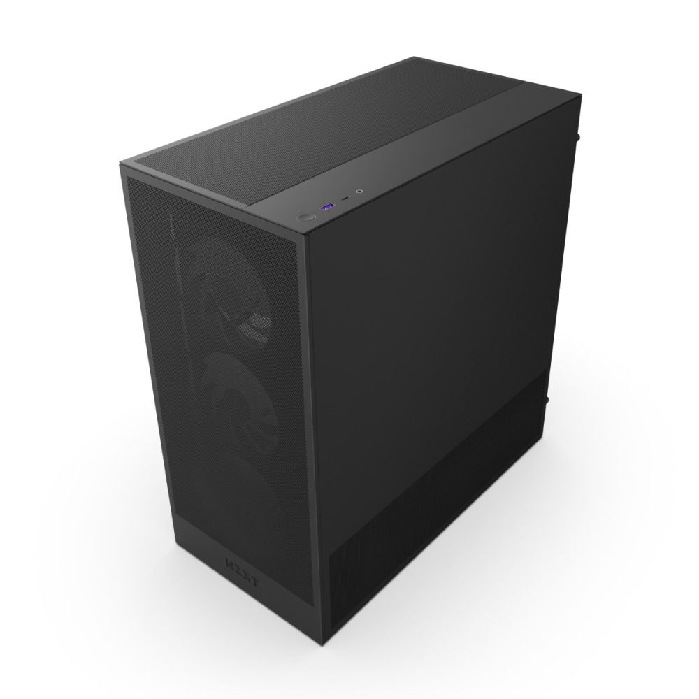 NZXT 恩傑 【NZXT美商恩傑】ALL NEW H5 FLOW RGB 純白/純黑(2024新/隱藏式電源/無腳墊/內建360一體扇與靜音扇)