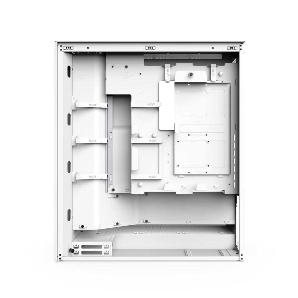 NZXT 恩傑 【NZXT美商恩傑】ALL NEW H7 FLOW 黑/白(2024新/420水冷/隱藏式垂直電源/10風扇/弓字擋板)