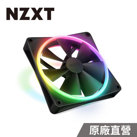 NZXT 恩傑 美商 F140 RGB Duo 海灣扇 黑色 (RF-D14SF-B1 / 需搭配專用控制器 / 保固6年)