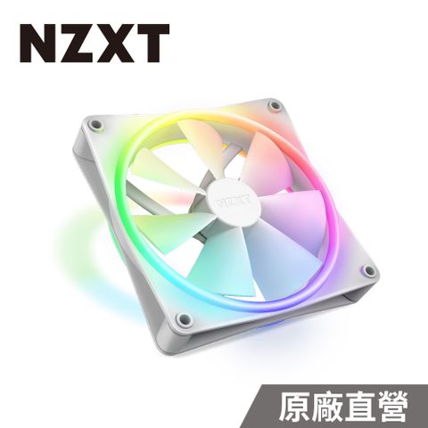 NZXT 恩傑 美商 F140 RGB Duo 海灣扇 白色 (RF-D14SF-W1 / 需搭配專用控制器 / 保固6年)