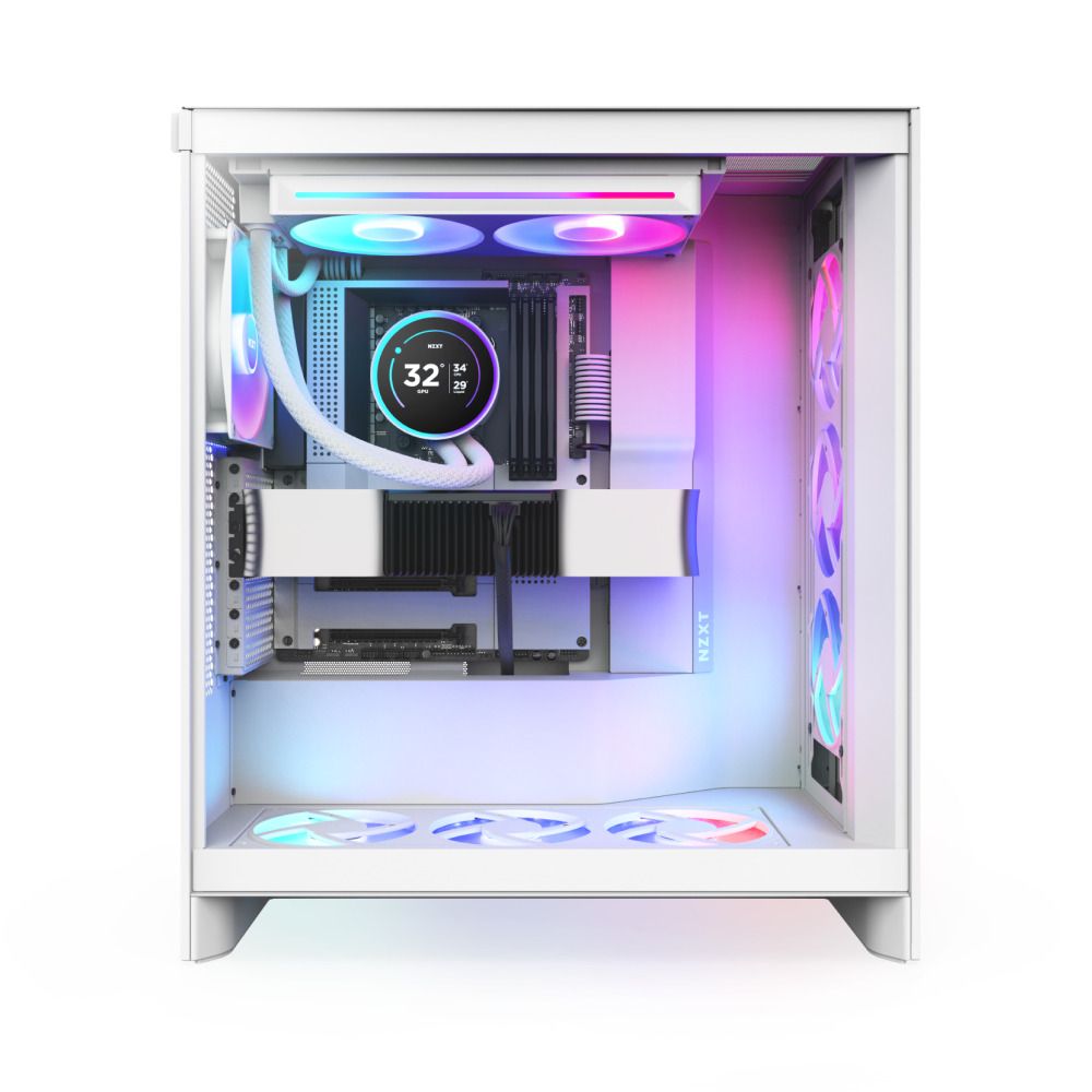 NZXT 恩傑 【NZXT美商恩傑】Kraken Elite 280 RGB V2 渦輪幫浦水冷 黑/白 (7年保/劇院級大液晶)
