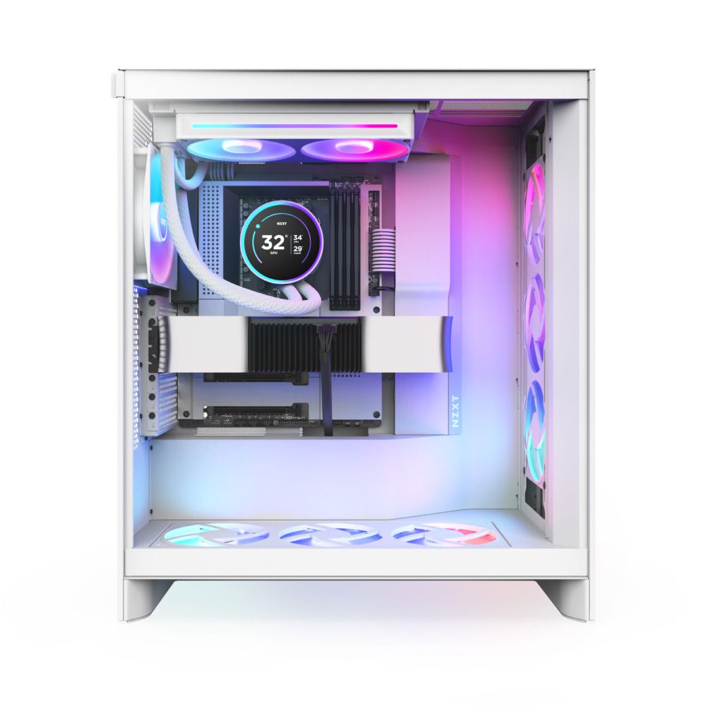 NZXT 恩傑 【NZXT美商恩傑】Kraken Elite 240 RGB V2 渦輪幫浦水冷 黑/白 (7年保/劇院級大液晶)