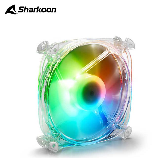 Sharkoon 旋剛  SHARK Disc PWM RGB FAN 液態軸承 12cm ARGB 飛碟扇