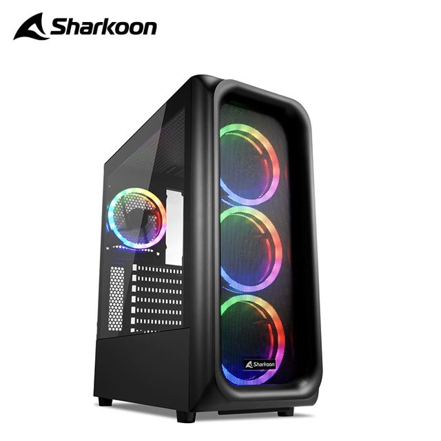 Sharkoon 旋剛   TK5M RGB 玻璃側板 TYPE-C  ARGB 12cm 風扇 ATX 電腦機殼