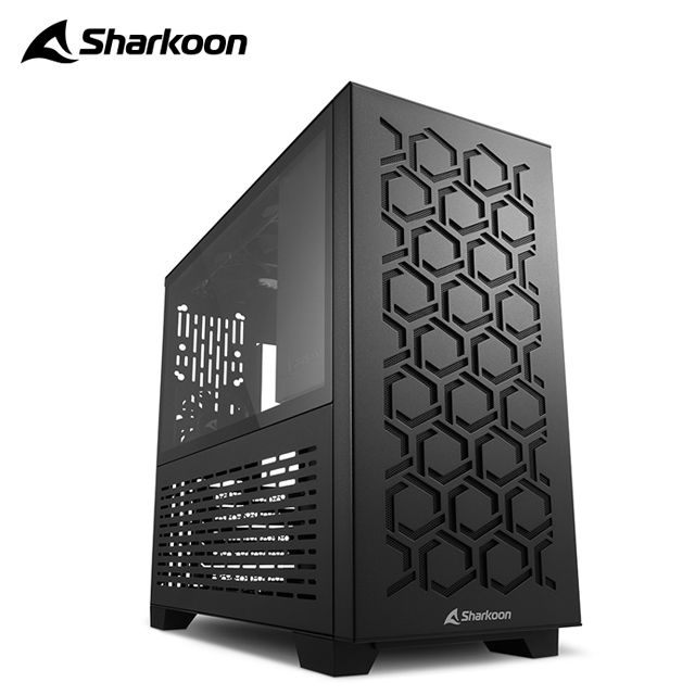 Sharkoon 旋剛   MS-Y1000 bk  玻璃側板 M-ATX  四風扇 電腦機殼