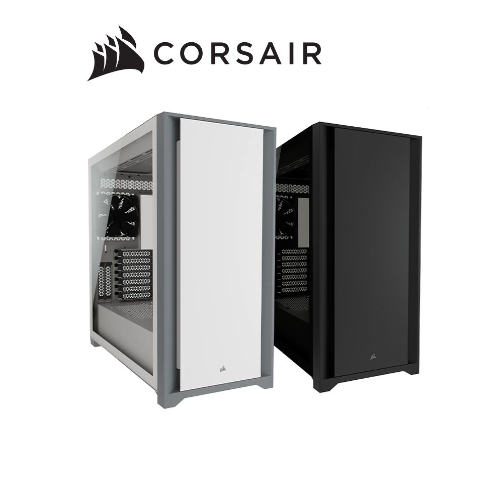 CORSAIR 海盜船  5000D 電腦機殼 黑/白+ HX1500i 白金 電供