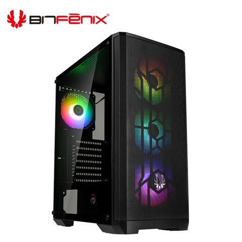 BitFenix 火鳥科技 Nova Mesh SE TG(B) 風魅影(黑) SE版 玻璃側板 鐵網 電腦機殼
