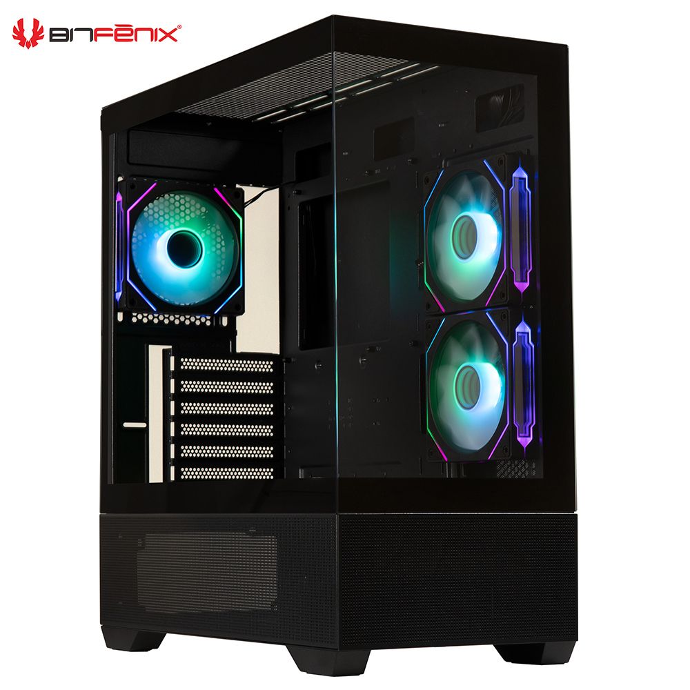 BitFenix 火鳥 CETO Basic(B) ARGB 風扇 x3 海景房 ATX 電腦機殼