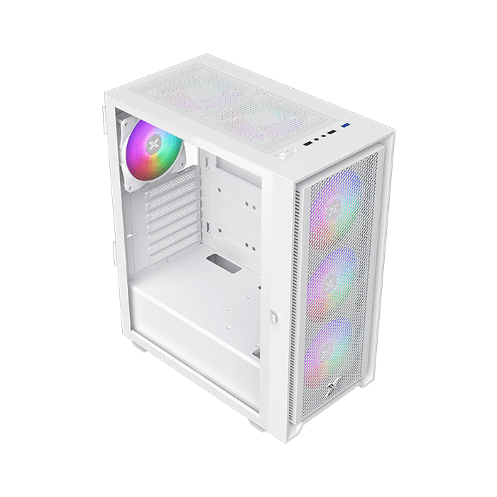 Xigmatek 富鈞科技 XTK-Z Arctic 炫彩固光 ATX 白色電腦機殼