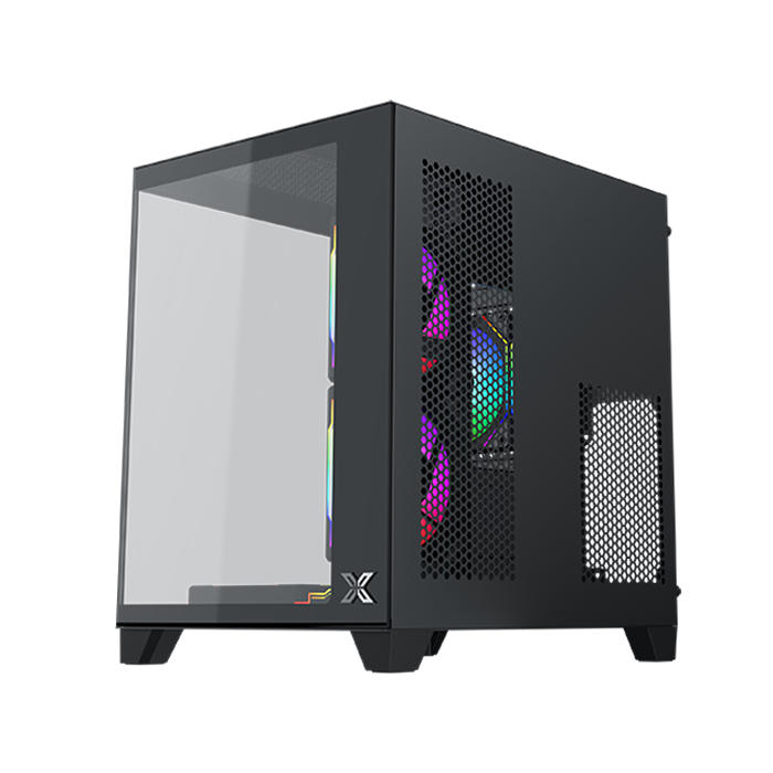 Xigmatek 富鈞科技 AQUA M NANO 炫彩固光 M-ATX 海景房機殼