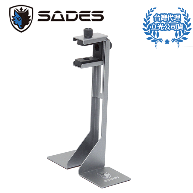 SADES可變形顯示卡支撐架 橫式/直立顯卡適用 (消光金屬灰)