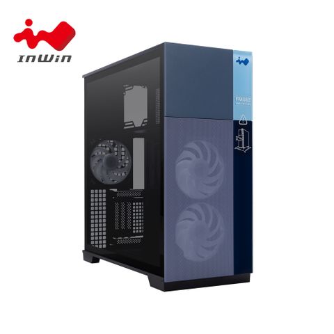 迎廣 InWin F5 玻璃透側 支援背插【黑】ATX電競機殼