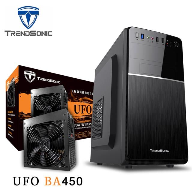 PCI (C+P)TrendSonic克里希CH25M+TrendSonic翰欣 UFO BA-450 電源供應器