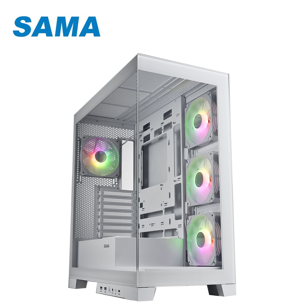 SAMA 先馬SAK451(W) 大境界(白) ATX 電腦機殼- PChome 24h購物