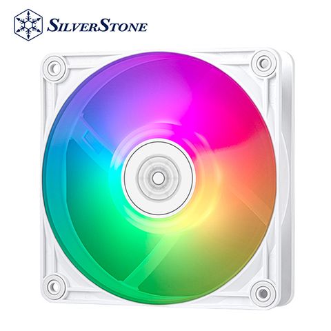 SilverStone 銀欣 VISTA 120 ARGB  (白色) 120mm混合式高效能ARGB散熱風扇