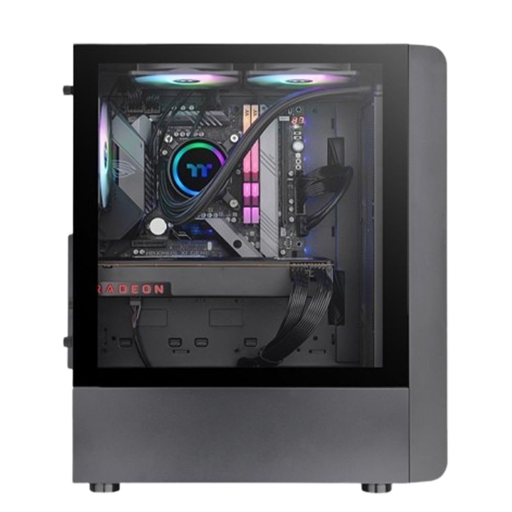 Thermaltake 曜越   黑 S200 TG ARGB 強化玻璃中直立式機殼 (CA-1X2-00M1WN-00)