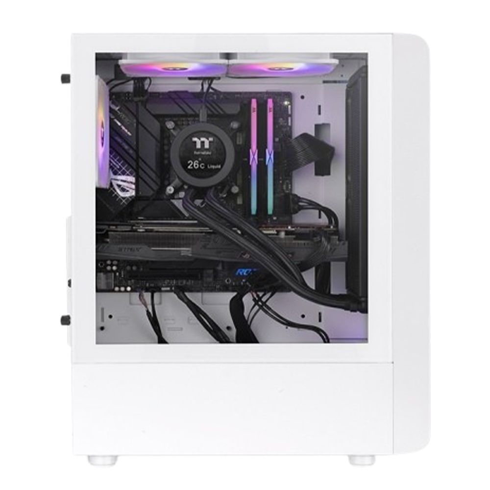 Thermaltake 曜越   白 S200 TG ARGB 強化玻璃中直立式機殼 (CA-1X2-00M6WN-00)