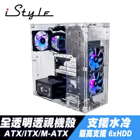 iStyle DIY 自組玩家首選 水晶壓克力高擴充透視機殼