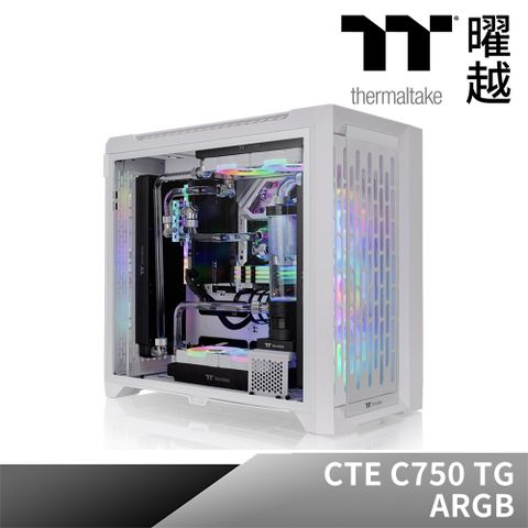 Thermaltake 曜越 CTE C750 TG ARGB雪白版 高直立式機殼_CA-1X6-00F6WN-01