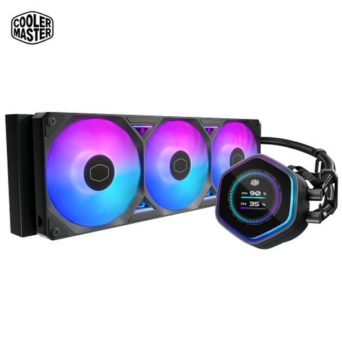 Cooler Master MasterLiquid 360 Atmos II LCD ARGB 黑色