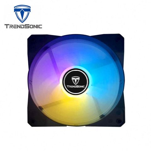 TrendSonic 12cm TC-120G 軸心風扇 定色LED燈效