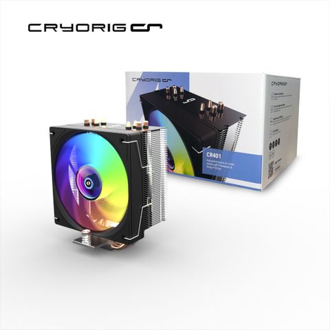 CRYORIG 快睿 CR401 ARGB 無限鏡 12cm 風扇 單塔式 四熱管 CPU 散熱器