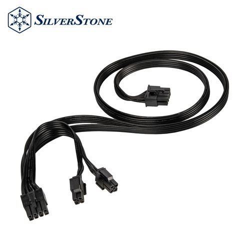 SilverStone 銀欣 PP13 電源供應器專用之單EPS 8 pin轉EPS 8 pin + (4+4) pin轉接線