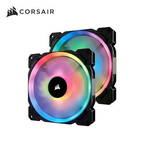 CORSAIR 海盜船 LL140 RGB LED 14公分機殼風扇*2 + 控制器