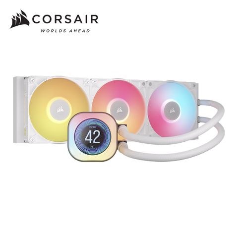 海盜船CORSAIR iCUE LINK TITAN LCD 360 RGB CPU水冷散熱器 (白)