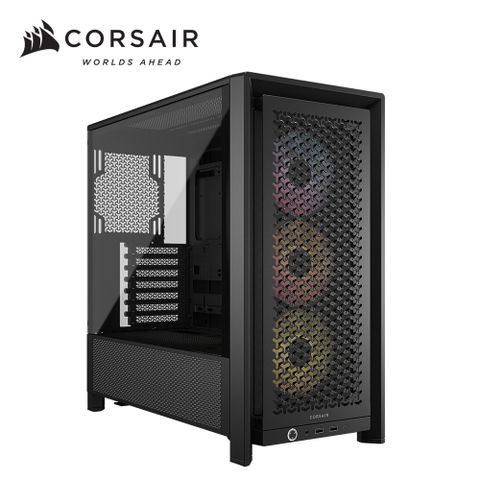 CORSAIR 海盜船 Frame 4000D 黑 模組化背插式透側 E-ATX機殼 附RS120 ARGB風扇*3