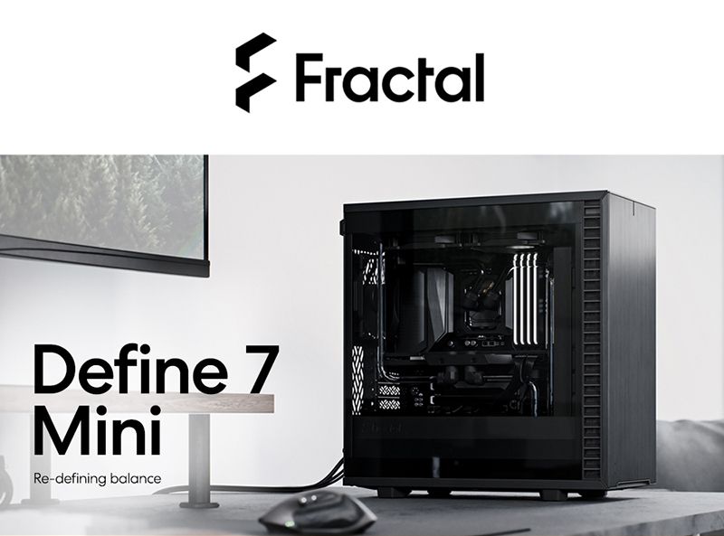 Fractal Design】Define 7 Mini Black TG Light Tint 側透玻璃電腦機殼