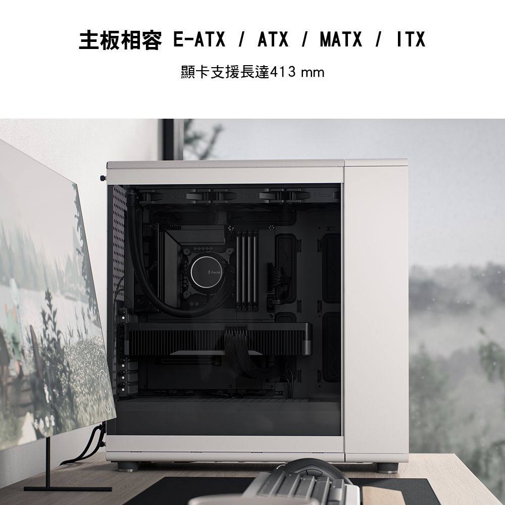 E-ATX  ATX  MATX / ITX顯卡支援長達413 mm