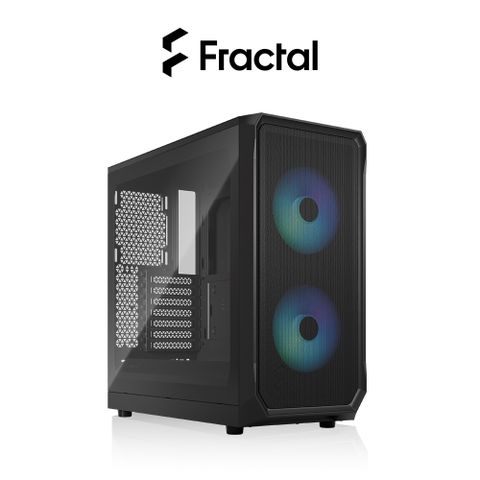 Fractal Design Focus 2 RGB玻璃側板版(TG)版 ATX機殼