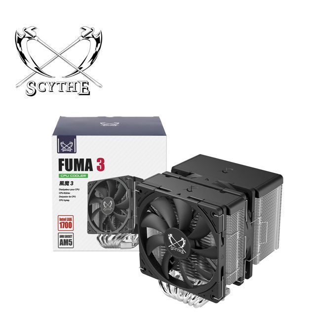 Scythe  鎌刀 FUMA 3 風魔三 SCMF-3000  LGA1700 AM5 CPU 雙塔式 雙風扇 散熱器