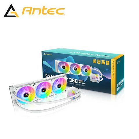 Antec 安鈦克 Symphony 360 White 白色 一體式 水冷 CPU PWM 風扇 LGA1700 散熱器