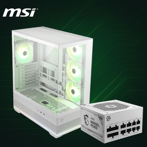 微星 PANO 110R PZ機殼 A850GL PCIE5電源