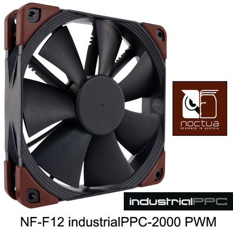 Noctua NF-F12 industrialPPC-2000 PWM工業級IP52防塵防水風扇