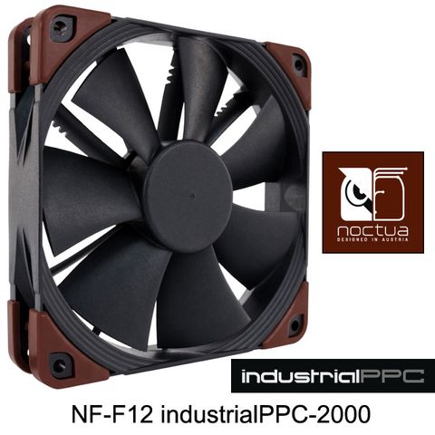 Noctua NF-F12 industrialPPC-2000工業級IP52防塵防水風扇
